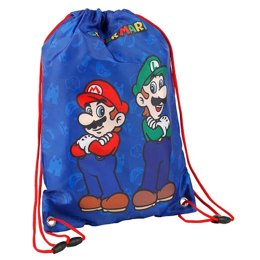 Super Mario Bros Mario and Luigi gym bag 40cm