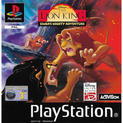 The Lion King Simbas Mighty Adventure Playstation 1 PS1 (Begagnad)