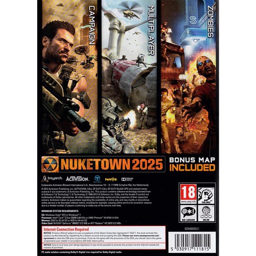 Call of Duty Black Ops II PC DVD (Begagnad)