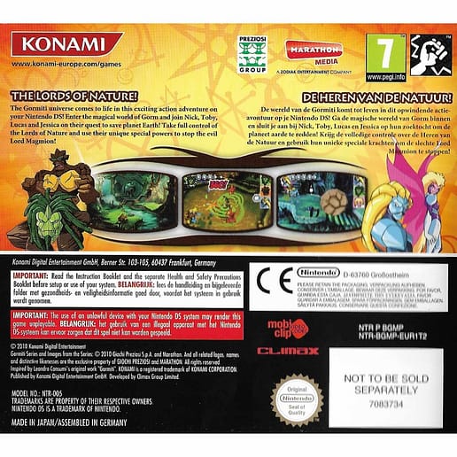 Gormiti The Lords of Nature Nintendo DS (Begagnad)