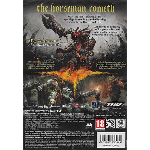 Darksiders PC DVD (Begagnad)