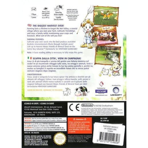 Harvest Moon A Wonderful Life Nintendo Gamecube (Begagnad)