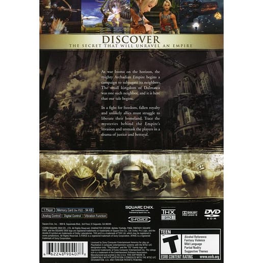 Final Fantasy XII Playstation 2 (NTSC-U, Begagnad)
