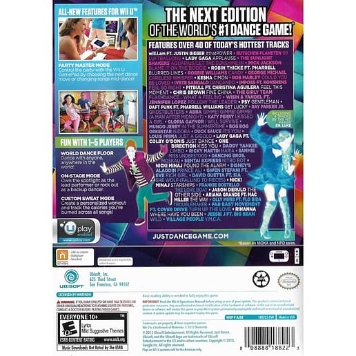 Just Dance 2014 Nintendo WII U (NTSC-U, Begagnad)