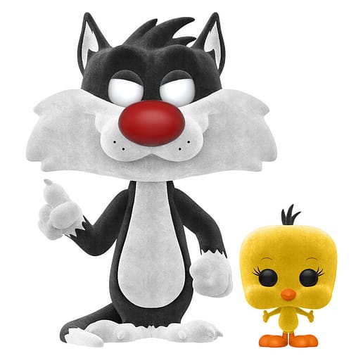 Set POP & Tee Looney Tunes Sylvestre and Tweety Flocked Exclusive (Medium)