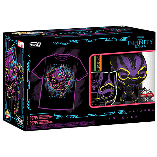 Set POP & Tee Marvel Wakanda Forever Black Panther Exclusive (Small)