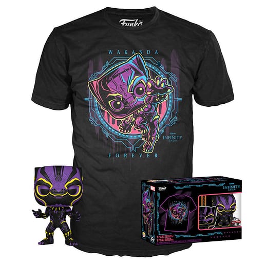 Set POP & Tee Marvel Wakanda Forever Black Panther Exclusive (Small)