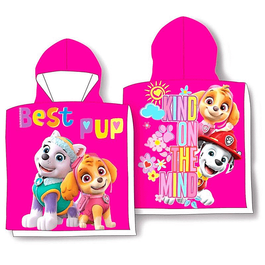 Paw Patrol Best Pup Bomull Badponcho