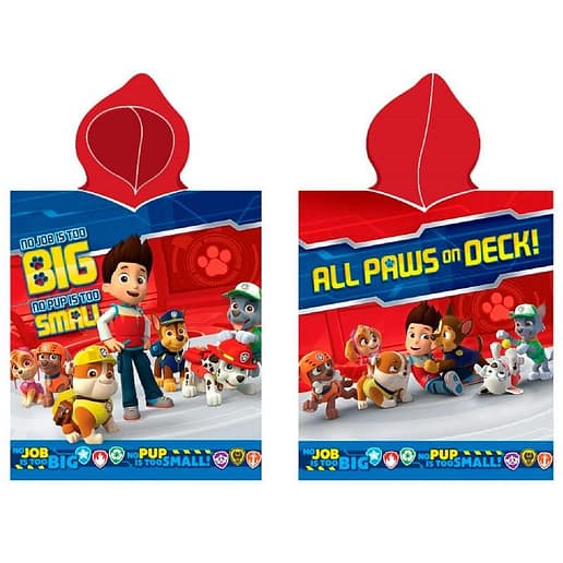 Paw Patrol No Job is Too Big Badponcho Mikrofiber
