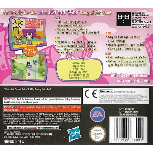 Littlest Pet Shop Ciy Friends Nintendo DS Nordic (Begagnad)