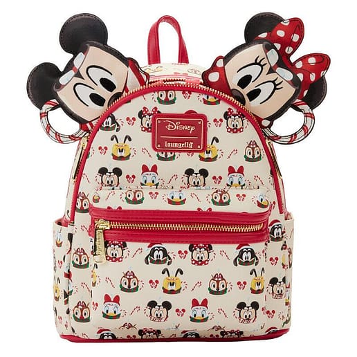 Loungefly Disney Mickey & Minnie Hot Cocoa ryggsäck + ear headband 26cm