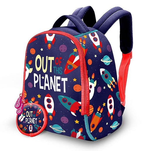 Out Planet ryggsäck + purse neoprene ryggsäck 25cm