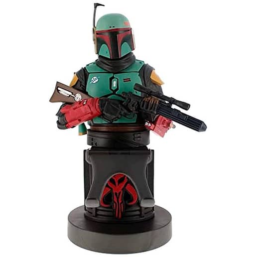 Star Wars Mandalorian Boba Fett figur med hållare 20cm