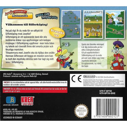 Josefin Skolhjälp Matematik Dimma över Sifferköping Nintendo DS Swedish (Begagnad)