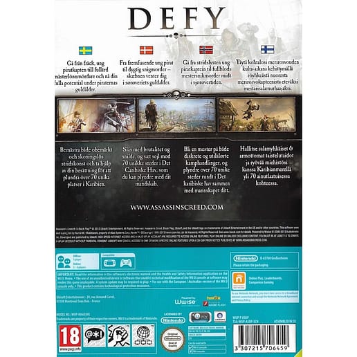Assassins Creed IV Black Flag Nintendo Wii U Nordic (Begagnad)