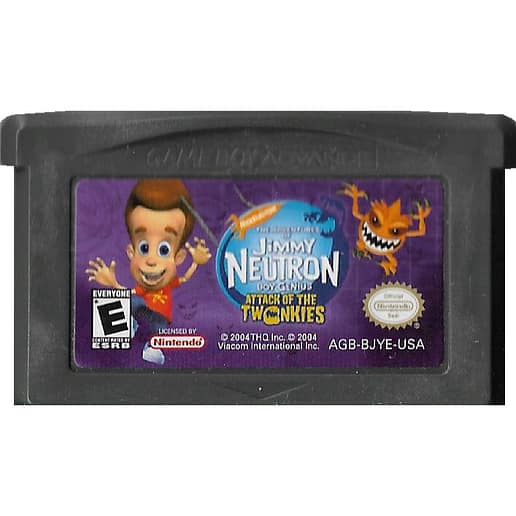 Jimmy Neutron Boy Genius Attack of the Twonkies Gameboy Advance ESBR (Begagnad, Endast kassett)