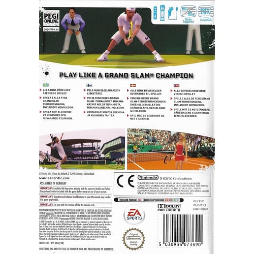 Grand Slam Tennis Nintendo Wii Nordic (Begagnad)