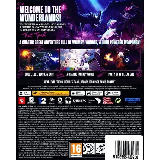 Tiny Tinas Wonderlands Next Level Edition Playstation 5