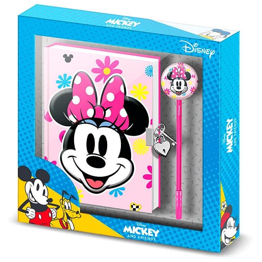 Disney Minnie Floral set dagbok + penna