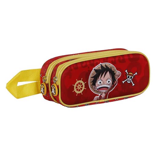 One piece Luffy 3D pennfodral dubbel