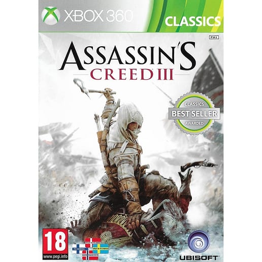 Assassins Creed III Xbox 360 Classics Nordic (Begagnad)