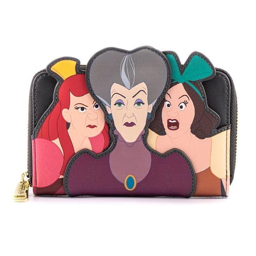 Loungefly Disney Cinderella Evil Stepmother and Stepsisters Villains plånbok
