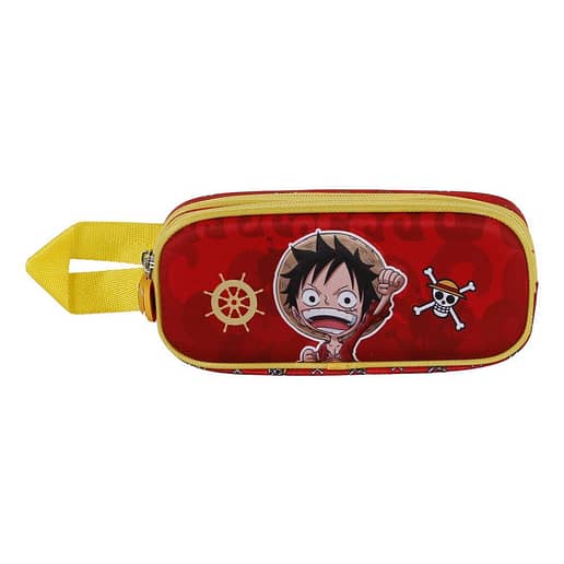 One piece Luffy 3D pennfodral dubbel