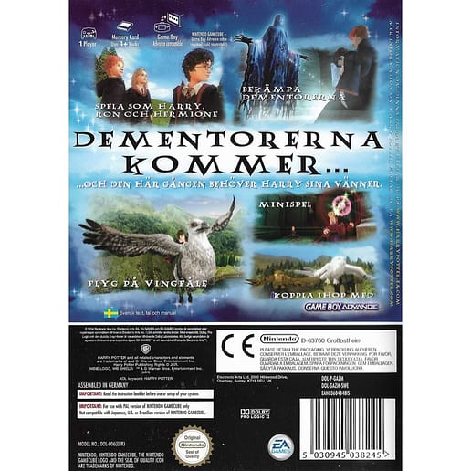 Harry Potter och Fången från Azkaban Nintendo Gamecube Swedish Edition (Begagnad)