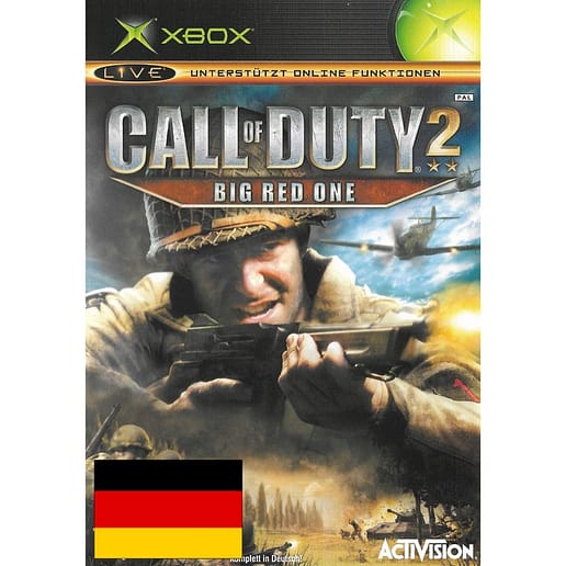 Call of Duty 2 Big Red One Xbox (Tysk, Begagnad)