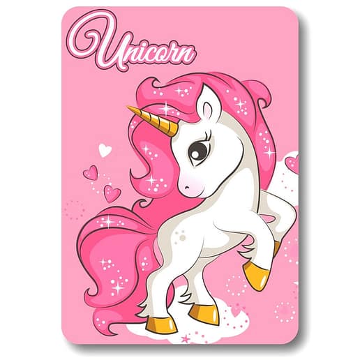 Unicorn polar blanket fleece filt