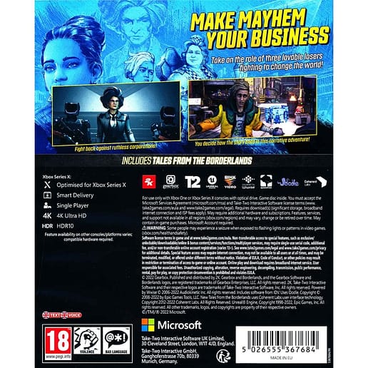 New Tales from the Borderlands Deluxe Edition Xbox Series X Xbox One