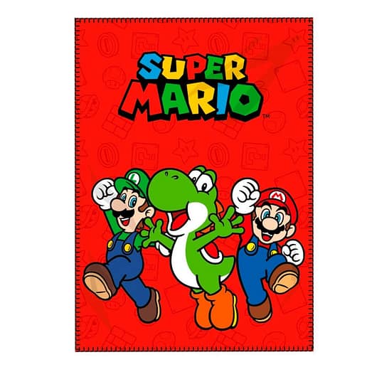 Super Mario Bros polar blanket fleece filt