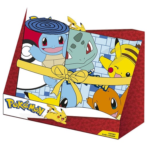 Pokemon polar blanket fleece filt + kudde set