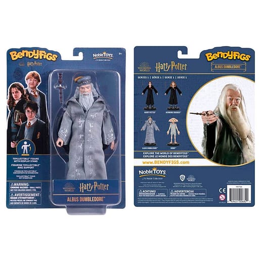 Harry Potter Dumbledore with wand Bendyfigs formbar figur 19cm