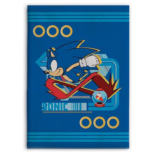 Sonic the Hedgehog polar blanket fleece filt