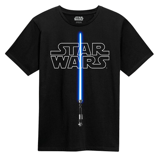 Star Wars Glow In The Dark Lightsaber t-shirt (Large)