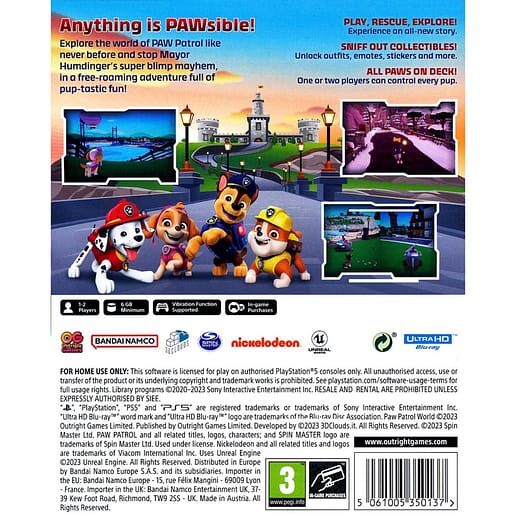 Paw Patrol World Playstation 5