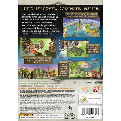 Civilization Revolution Xbox 360 Nordic