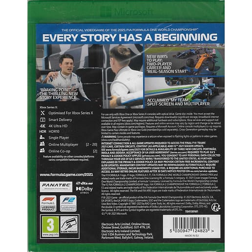 F1 2021 Xbox Series X Xbox One Nordic