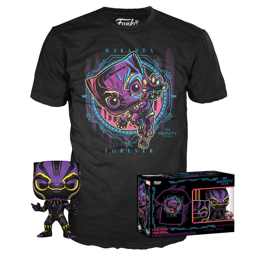 Set POP & Tee Marvel Wakanda Forever Black Panther Exclusive (Small)