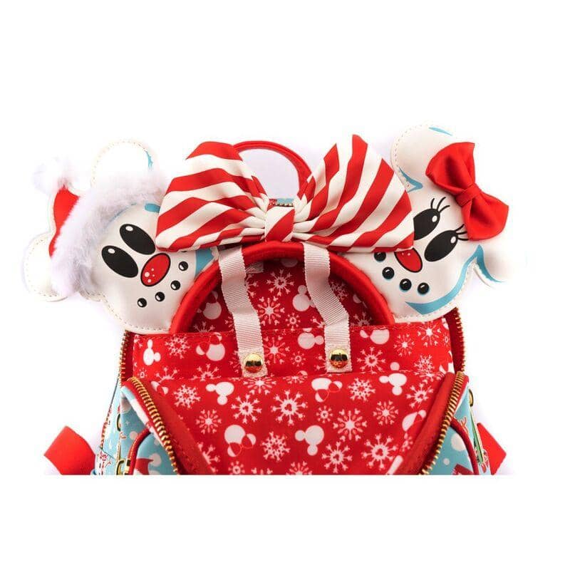 Loungefly Disney Snowman Mickey Minnie ryggsäck + headband set 26cm