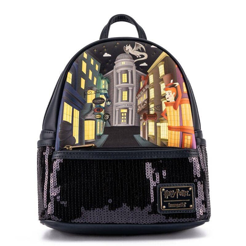 Loungefly Harry Potter Diagon Alley Sequins ryggsäck 26cm