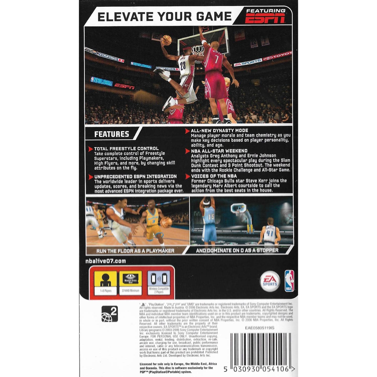 NBA Live 07 Playstation Portable PSP (Begagnad)