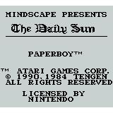 PaperBoy Gameboy (Begagnad, Endast kassett)