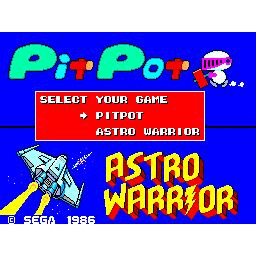 Astro Warrior / Pit Pot Sega Master System (Begagnad, Endast kassett, Andrasortering)