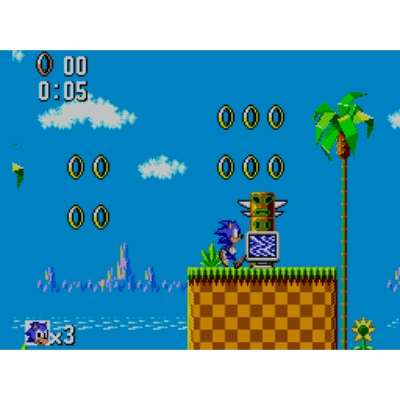 Sega Master System II RCA Mod + Sonic the Hedgehog (Begagnad)