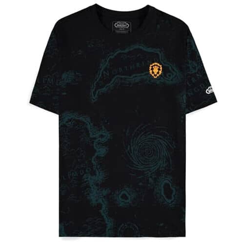 World Of Warcraft Azeroth Map t-shirt (Small)