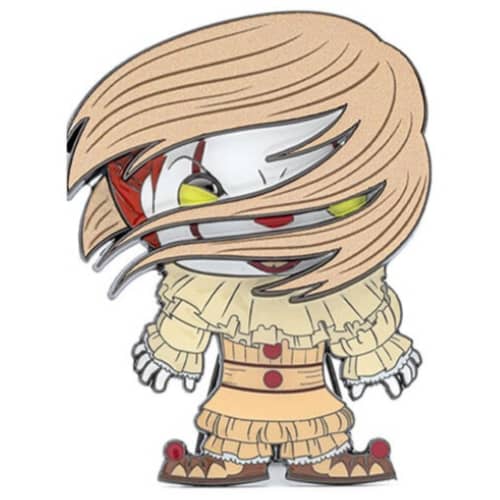 Pennywise with Wig Horror Large Enamel POP Pin 10cm