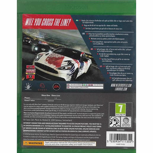 Need for Speed Rivals Xbox One Nordic (Begagnad)