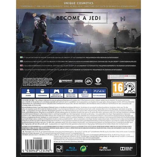 Star Wars Jedi Fallen Order Deluxe Edition Playstation 4 PS4 Nordic (Begagnad)